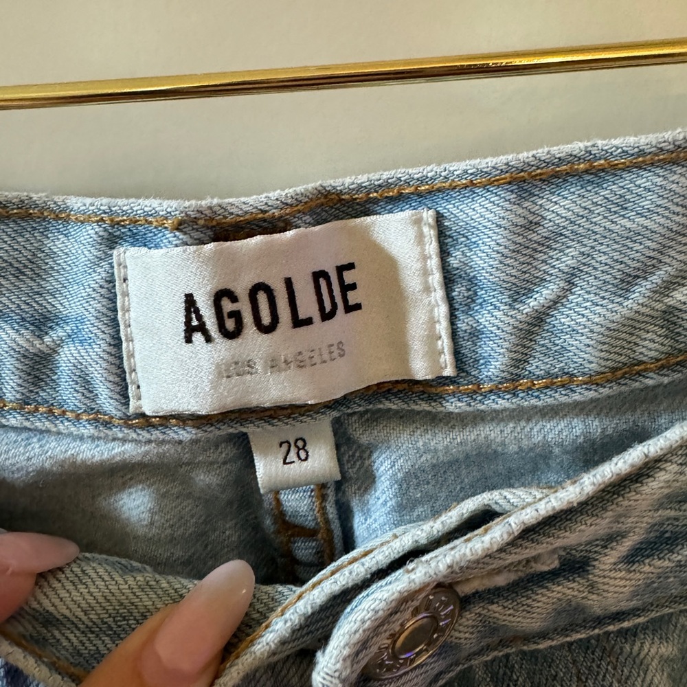 Agolde Riley High Rise Jeans - Size 28 - Picture 3 of 6